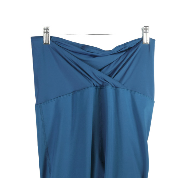 Isabel Maternity Leggings Womens S Turquoise Teal Breathable Inserts Pull On - Picture 5 of 7